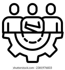 corporate  icon line symbol sign vector
