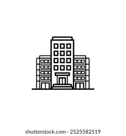 Corporate icon line vector on white background 