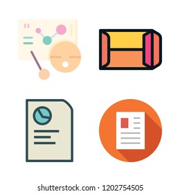 corporate icon set. vector set about file, mailing, meeting and report icons set.