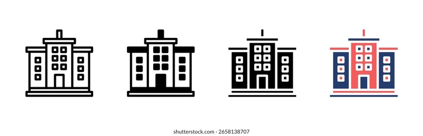 Corporate icon sheet multiple style collection