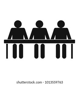 Corporate icon. Simple illustration of corporate vector icon for web
