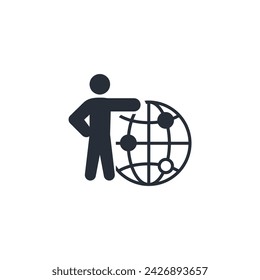 icono corporativo. vector.Trazo editable.signo de estilo lineal para el uso de diseño web,logo.Ilustración de símbolo.