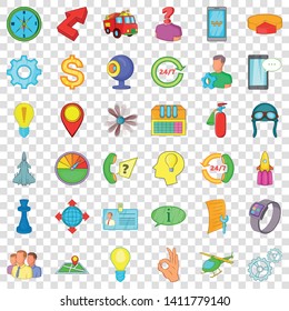 Corporate icons set. Cartoon style of 36 corporate vector icons for web for any design