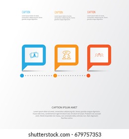 Corporate Icons Set. Collection Of Calling Card, Dialogue, Coaching And Other Elements. Also Includes Symbols Such As Coaching, Card, Chat.