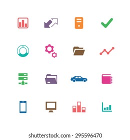 corporate icons universal set for web and mobile