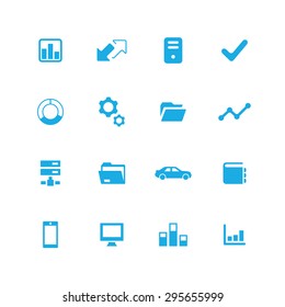 corporate icons universal set for web and mobile