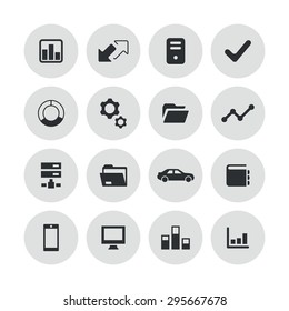 corporate icons universal set for web and mobile
