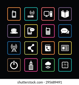 corporate icons universal set for web and mobile