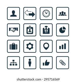 corporate icons universal set for web and mobile