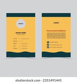 corporate ID card design tamplate 