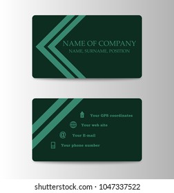 Corporate ID Card Design Template. Personal id card for business and identify