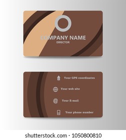 Corporate ID Card Design Template. Personal id card for business and identify