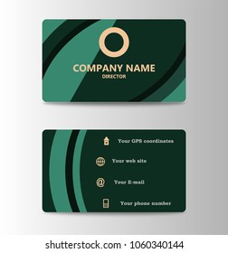 Corporate ID Card Design Template. Personal id card for business and identify