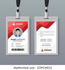 Corporate ID card design template