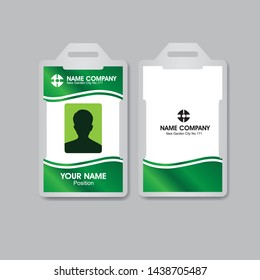 Corporate ID Card Design Template color green