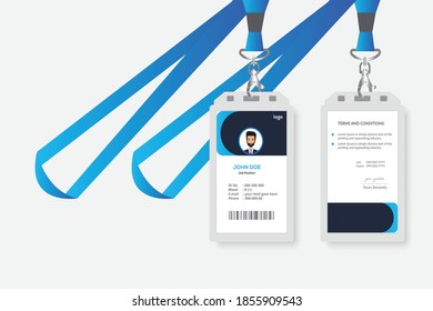 Plantilla de diseño de tarjeta de identificación corporativa 