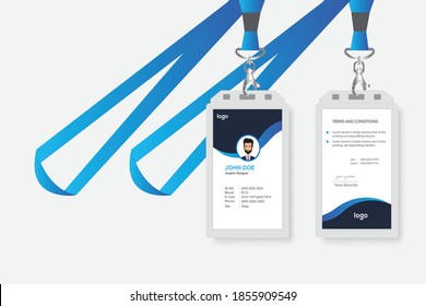 Corporate id card design template 