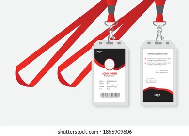 Corporate id card design template 
