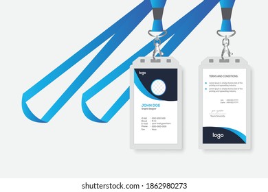 Plantilla de diseño de tarjeta de identificación corporativa