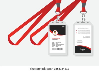 Plantilla de diseño de tarjeta de identificación corporativa