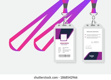 Plantilla de diseño de tarjeta de identificación corporativa