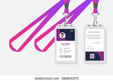 Corporate ID card design template