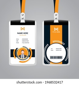 Corporate Id Card Design Template - Vector EPS 10.