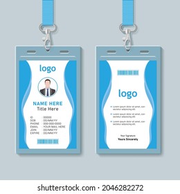 Corporate ID Card Design Template with vector format. eps10