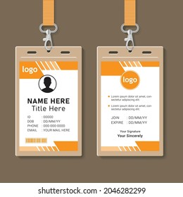 Corporate ID Card Design Vorlage mit Vektorformat. eps10
