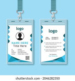 Corporate ID Card Design Template with vector format. eps10