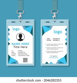 Corporate ID Card Design Template with vector format. eps10