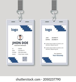 Design-Vorlage für Corporate ID-Karten mit Vektorelement. 