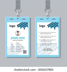 Design-Vorlage für Corporate ID-Karten mit Vektorelement. 