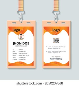 Design-Vorlage für Corporate ID-Karten mit Vektorelement. 