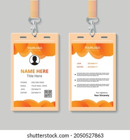 Corporate ID Card Design Template. Vector file eps10