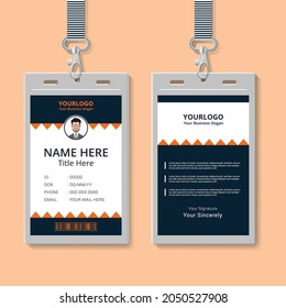 Corporate ID Card Design Template. Vector file eps10