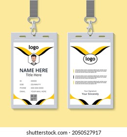 Corporate ID Card Design Template. Vector file eps10