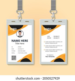 Corporate ID Card Design Template. Vector file eps10