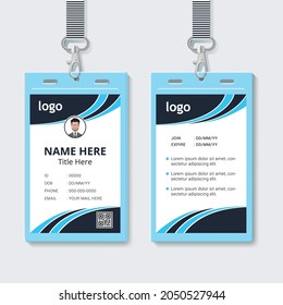 Corporate ID Card Design Template. Vector file eps10