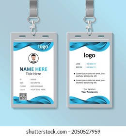 Corporate ID Card Design Template. Vector file eps10