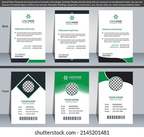 Plantilla de diseño de tarjeta de identificación corporativa