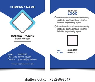 corporate ID card design template