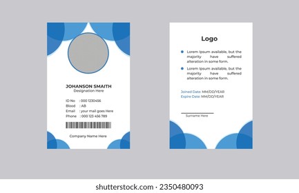 Corporate ID card design template