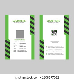 Corporate id card template design - vector
