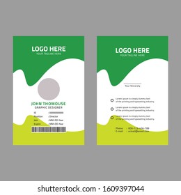 Corporate id card template design - Vector