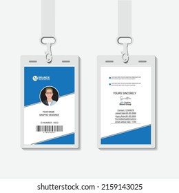 Corporate id card template design