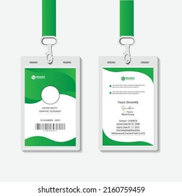 Corporate id card template design