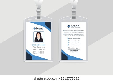 Corporate id card template design