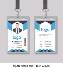 Creative Simple Id Card Design Vector Stock Vector (Royalty Free ...