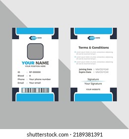 Corporate Id Card Template Or New Id Card Design